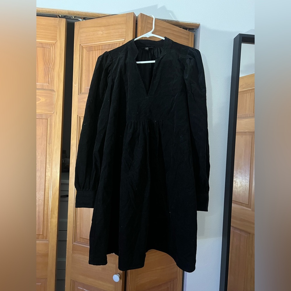 Banana Republic cord Black mini Dress